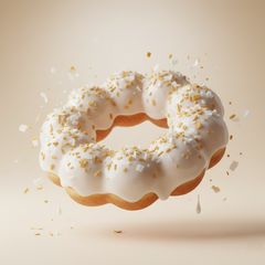 Coconut Cream Mochi Donut