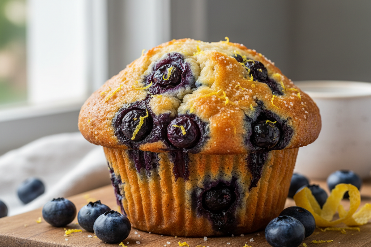 Fresh Lemon Wild Blueberry Jumbo Muffin