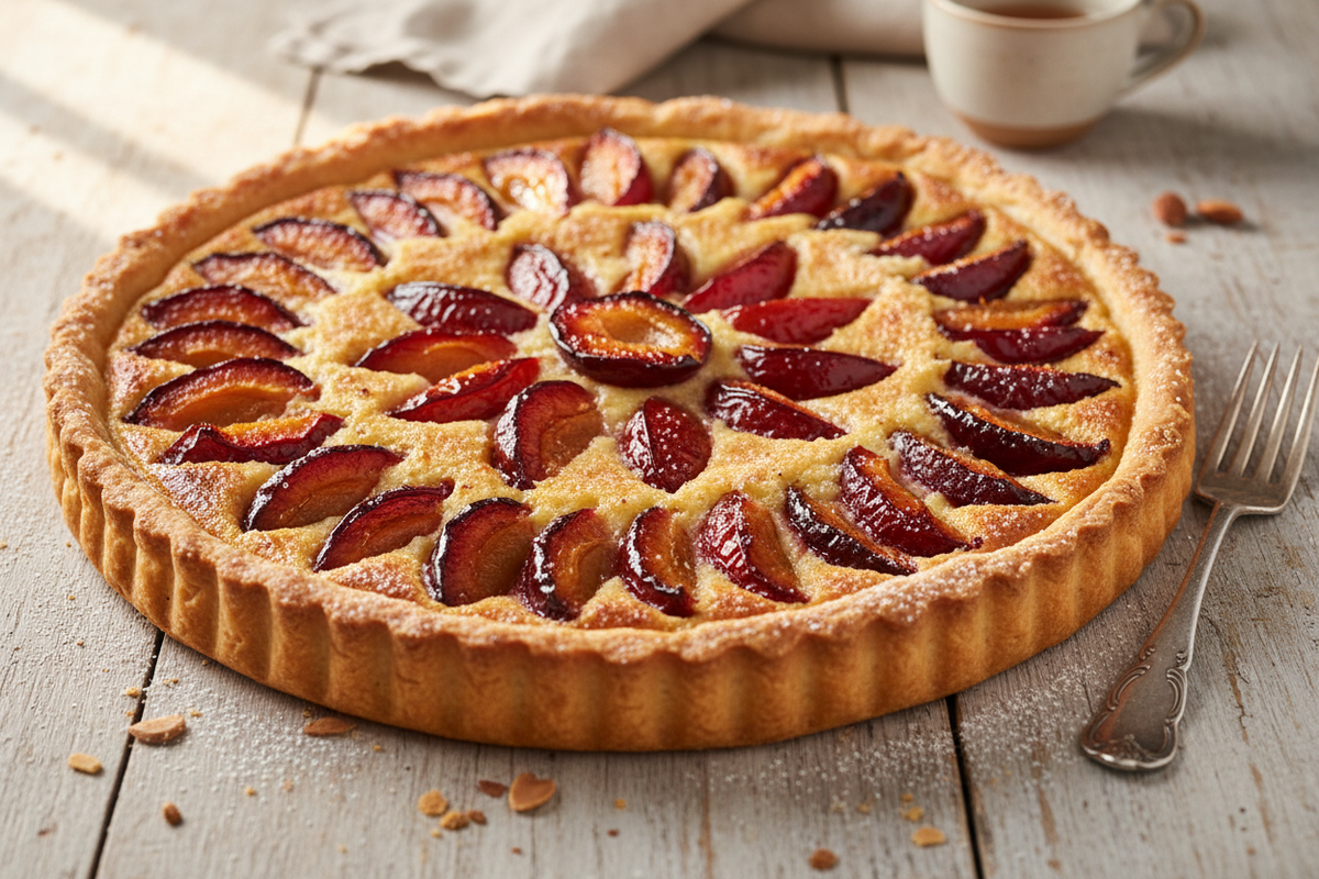 Plum & Almond Frangipane Tart
