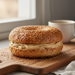 Sesame Bagel with Sesame Filling